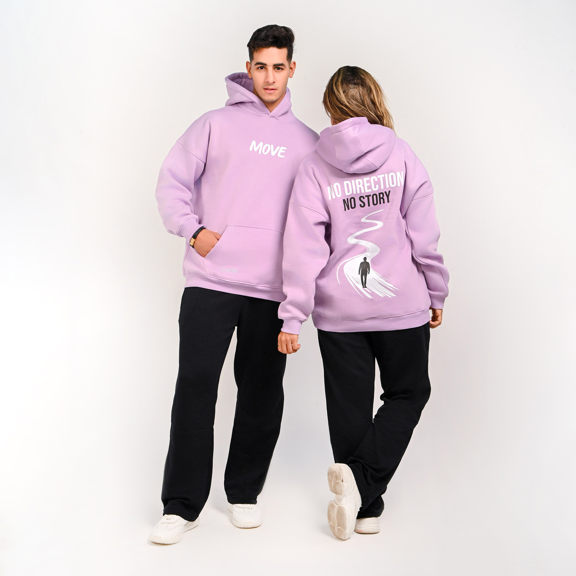 No direction No story-unisex lavender hoodie