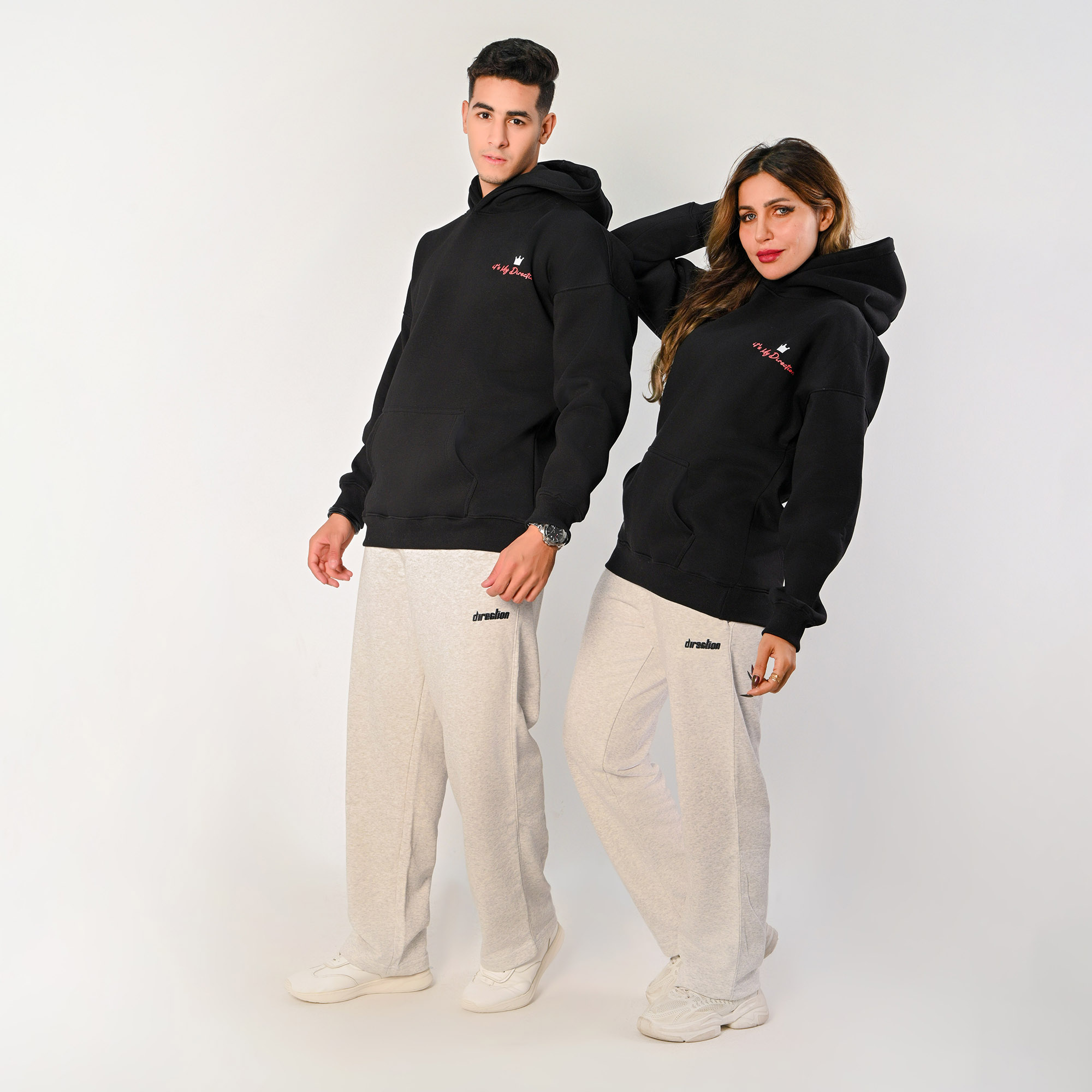 It’s my direction -unisex black hoodie - صورة إضافية