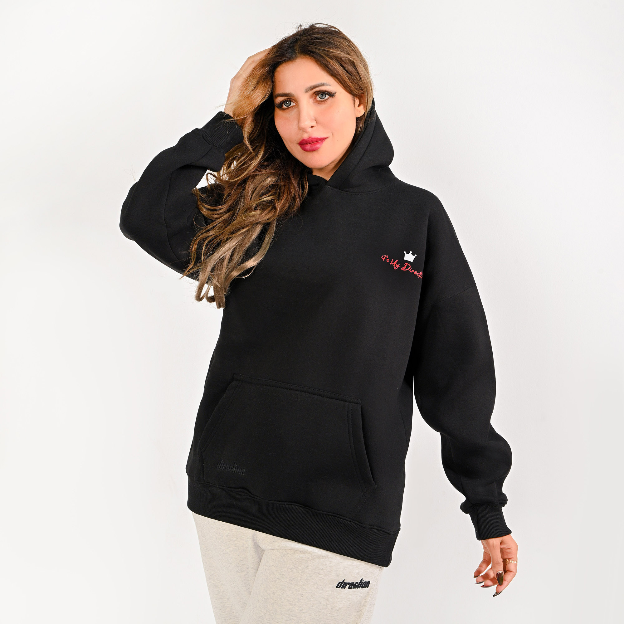 It’s my direction -unisex black hoodie