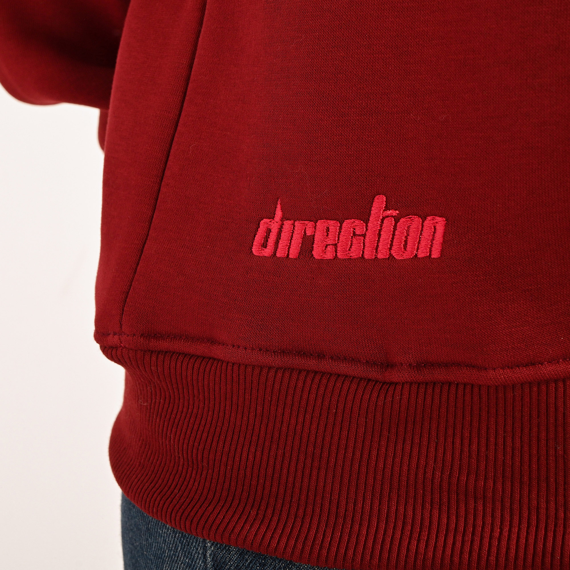 Unisex Burgundy Quarter-Zip