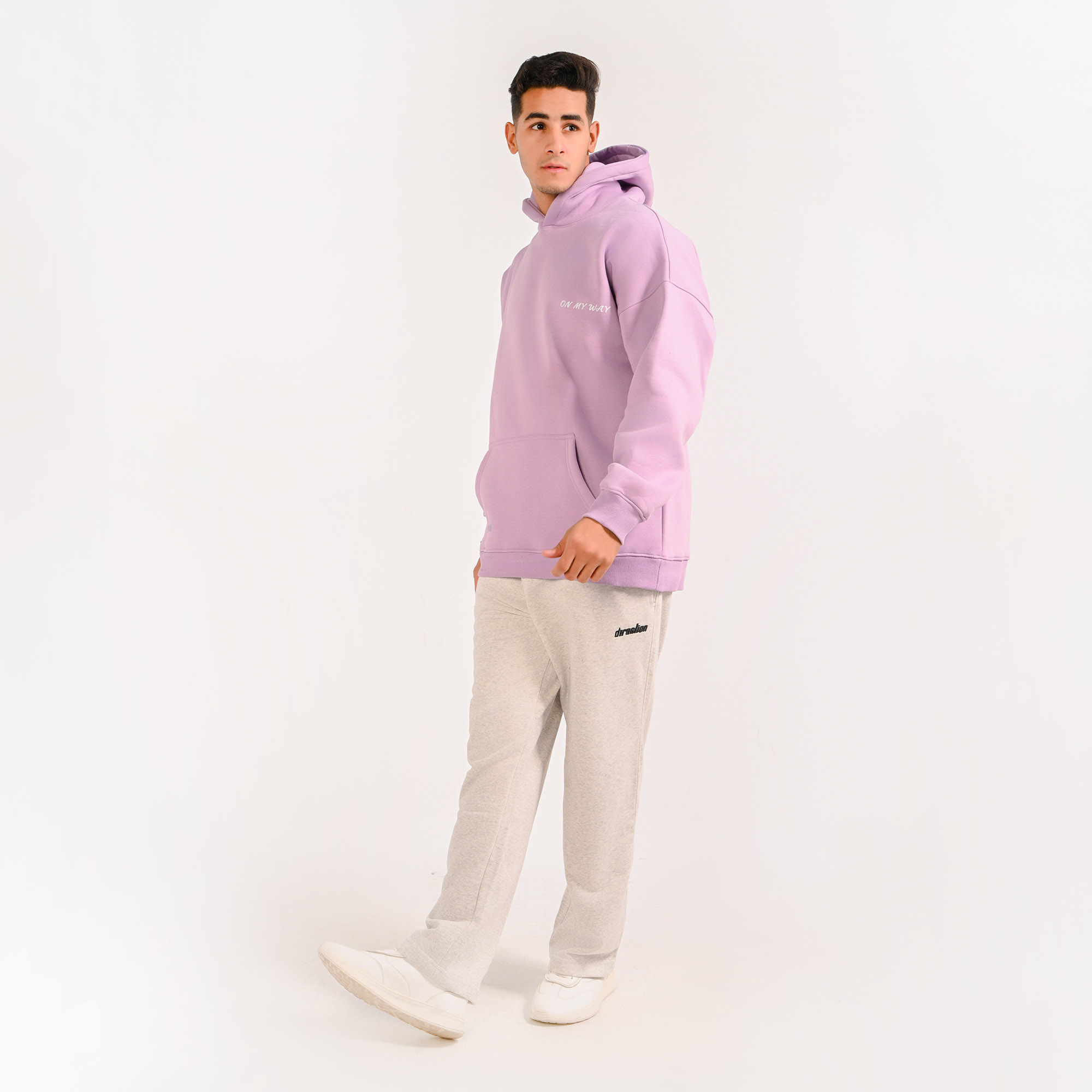 On my way- unisex lavender hoodie