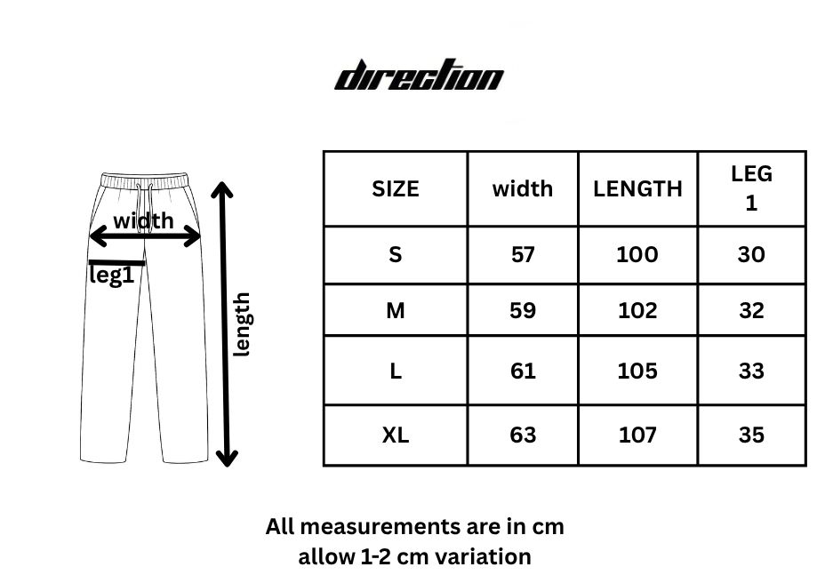 Wide-Leg unisex black sweatpants