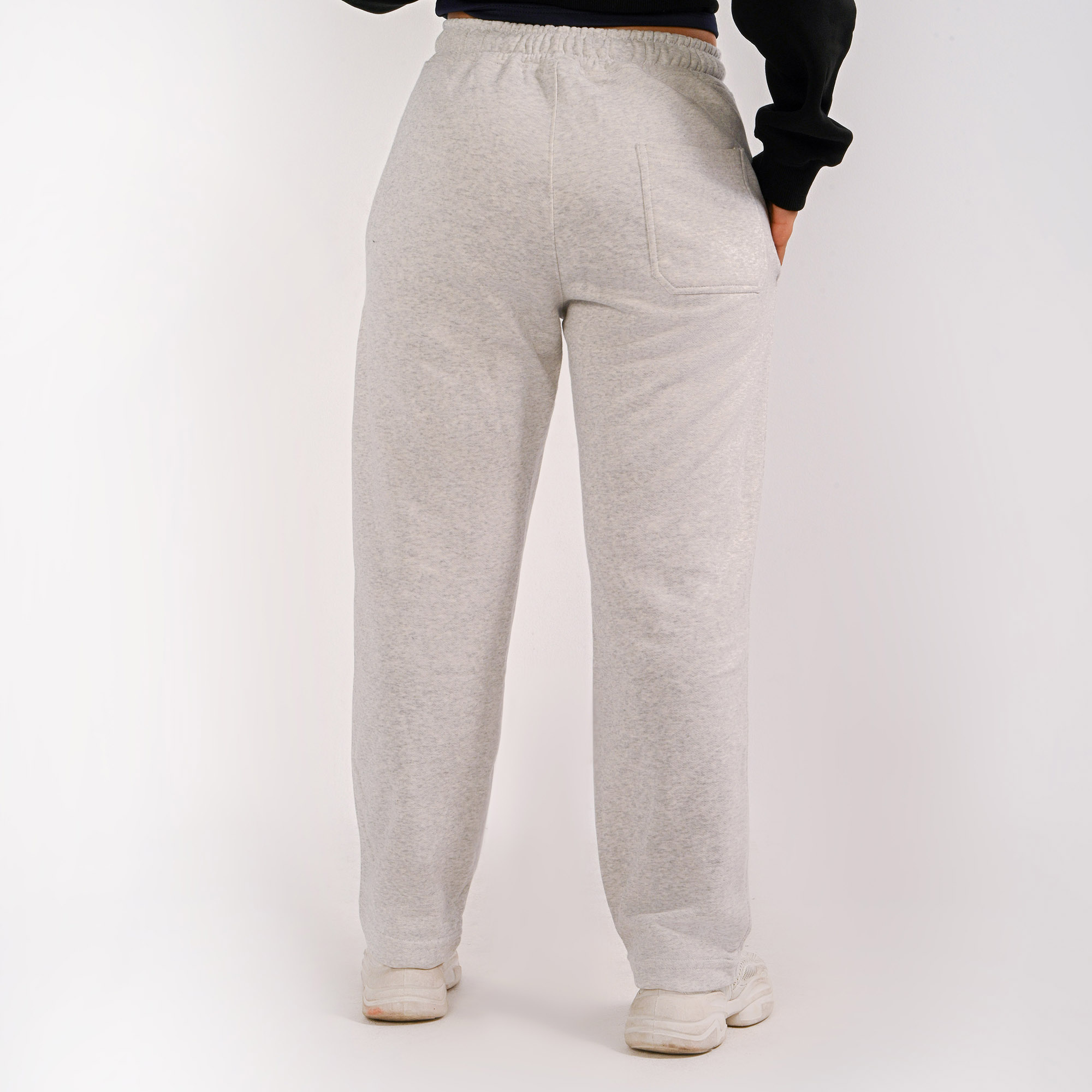 Wide-Leg unisex gray sweatpants