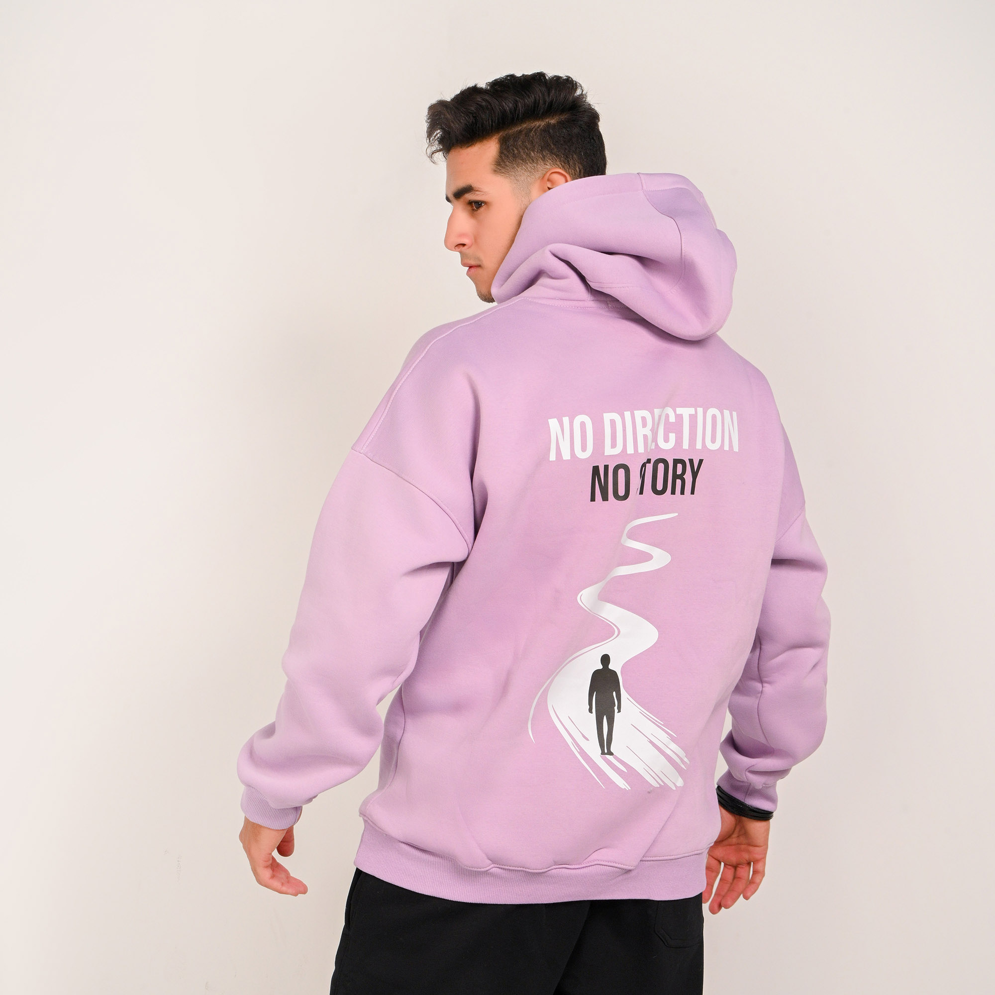 No direction No story-unisex lavender hoodie