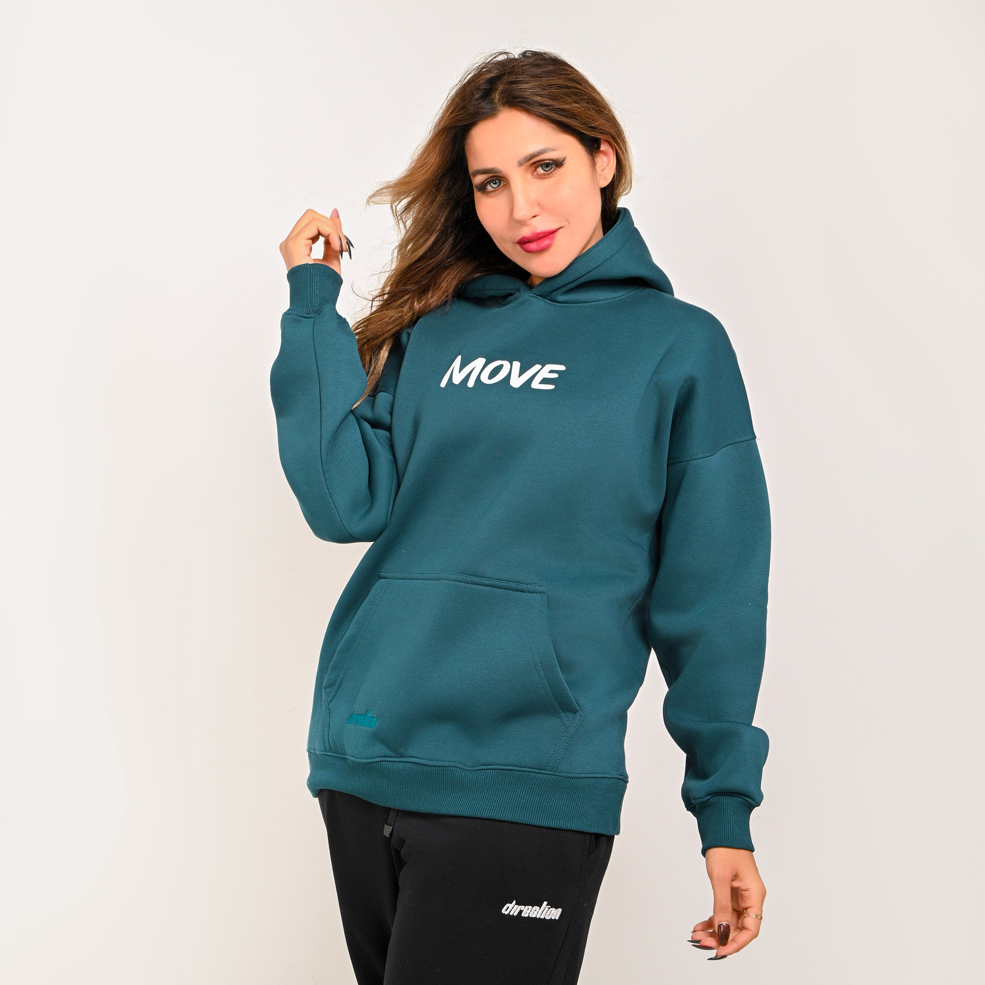 No direction No story-unisex dark teal hoodie