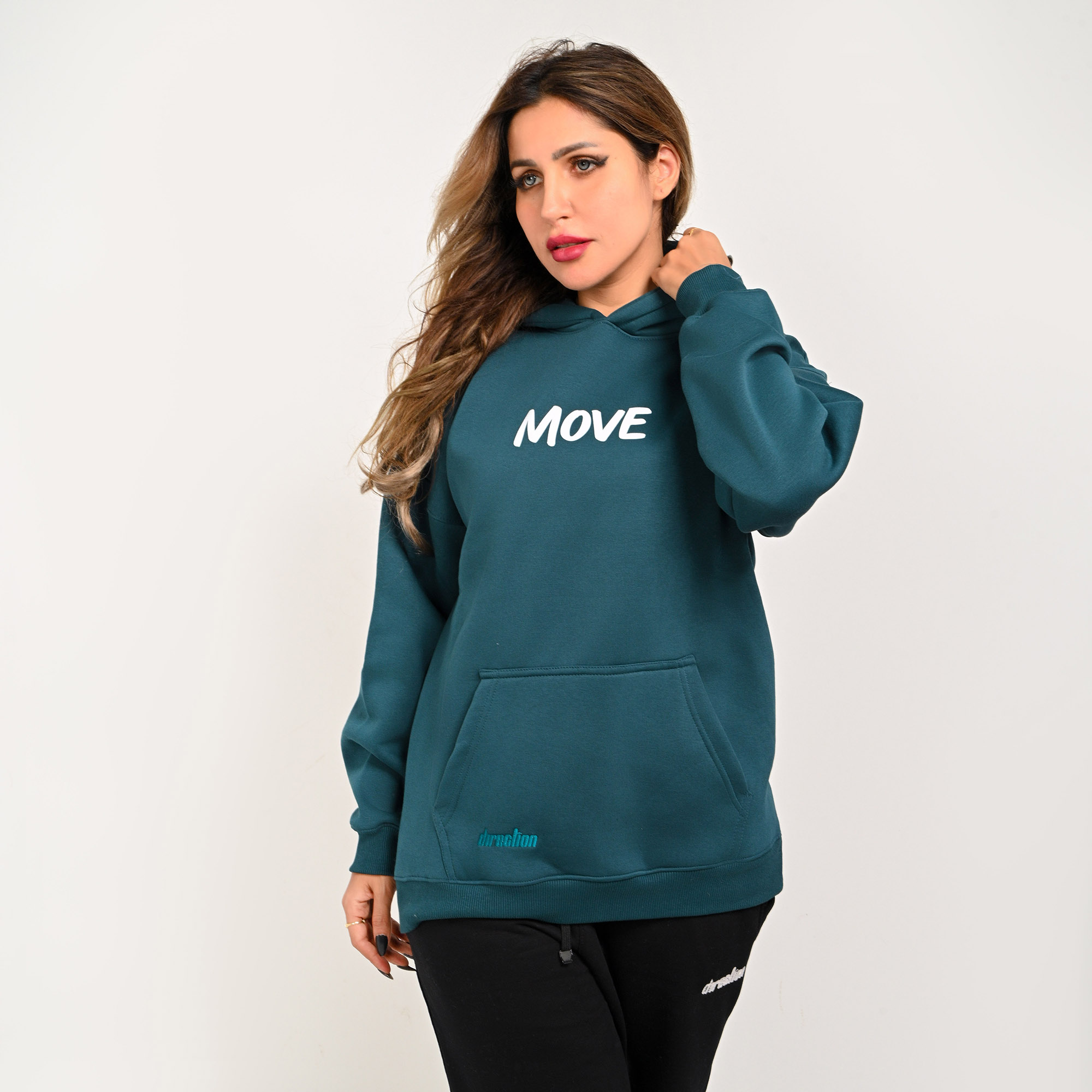 No direction No story-unisex dark teal hoodie