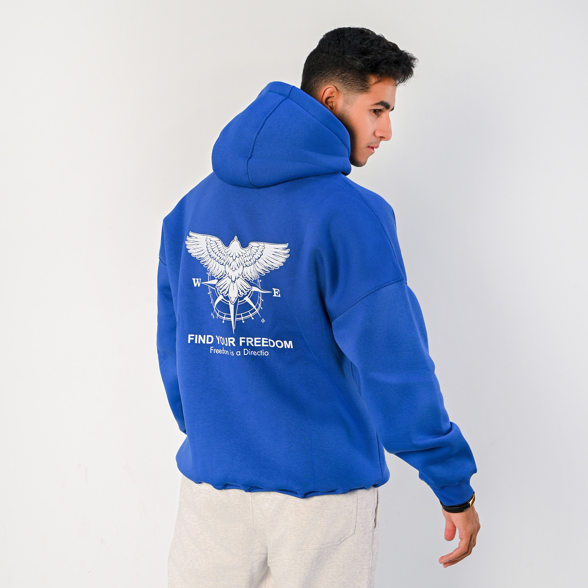 Find your freedom-unisex deep blue hoodie