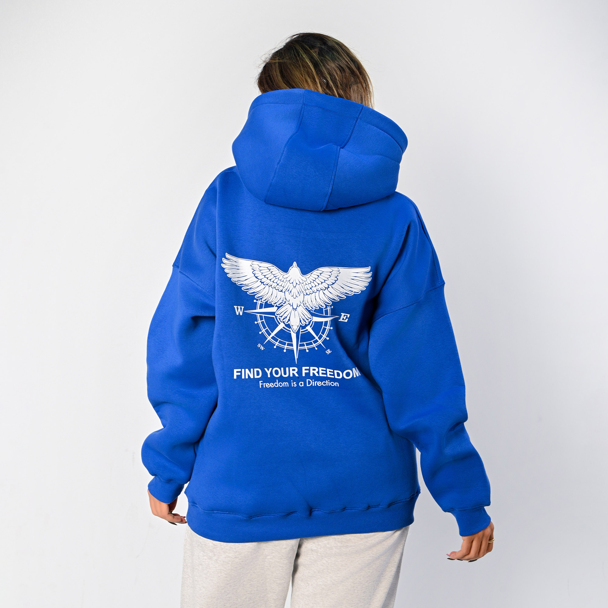 Find your freedom-unisex deep blue hoodie